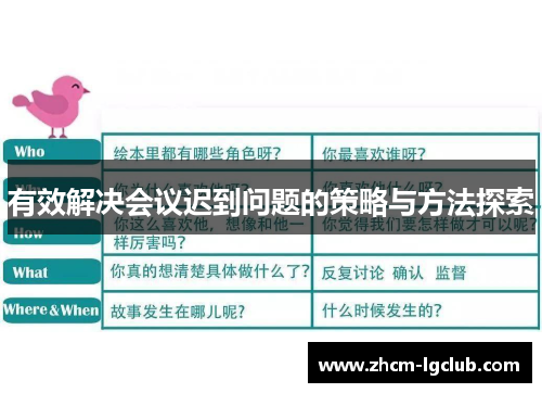 有效解决会议迟到问题的策略与方法探索