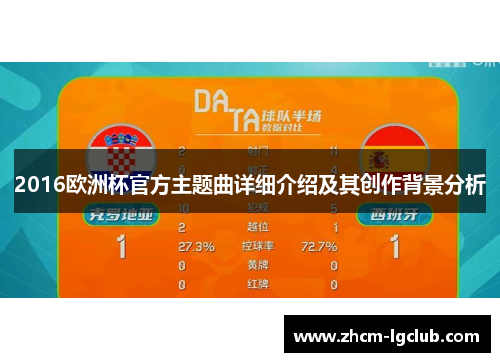 2016欧洲杯官方主题曲详细介绍及其创作背景分析